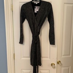 DVF Black Wrap Dress